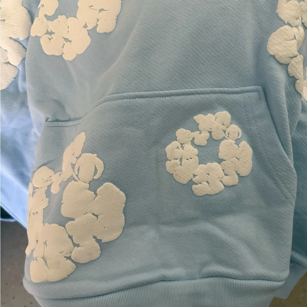 Denim Tears Powder blue hoodie